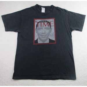 Barack Obama Time Magazine Shirt Mens Large Graphic Political Tee USA‎ 2000s
